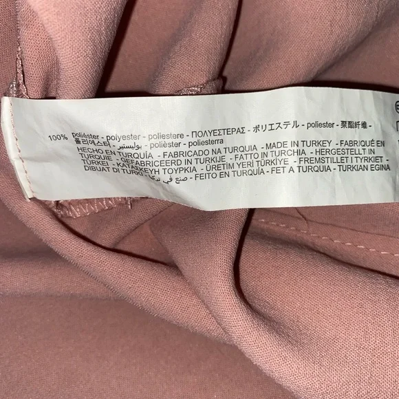 Zara Midi Oversized Belted Pink Shirtdress with Side Split | Size S - Picture 10 of 13